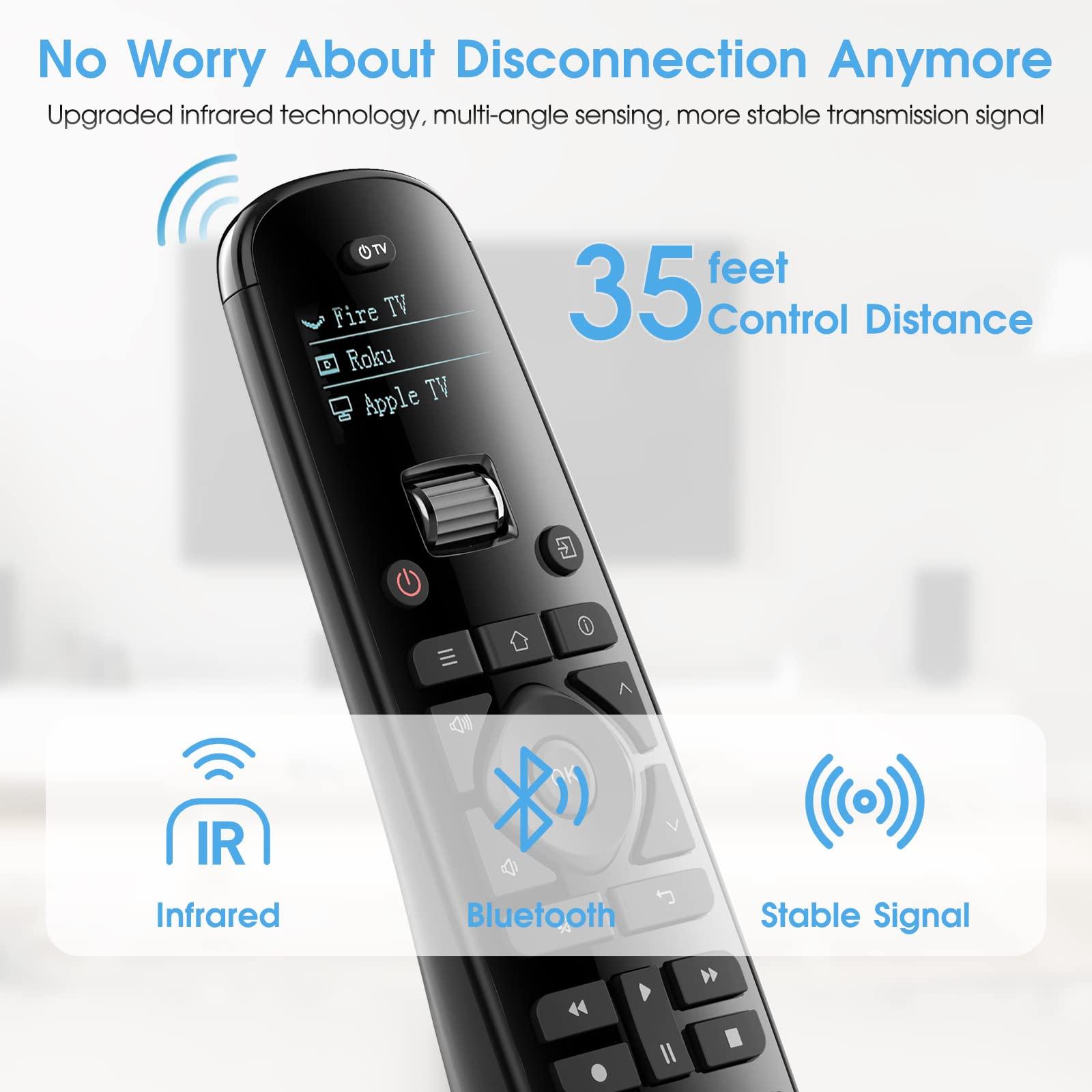 SofaBaton Sofabaton U2 Universal Remote Control with Smart App, Customizable Macro Button, All in one Remote Control for TVs/DVD//Blu-ray/STB/Projector, Works with Infrared & Bluetooth Devices