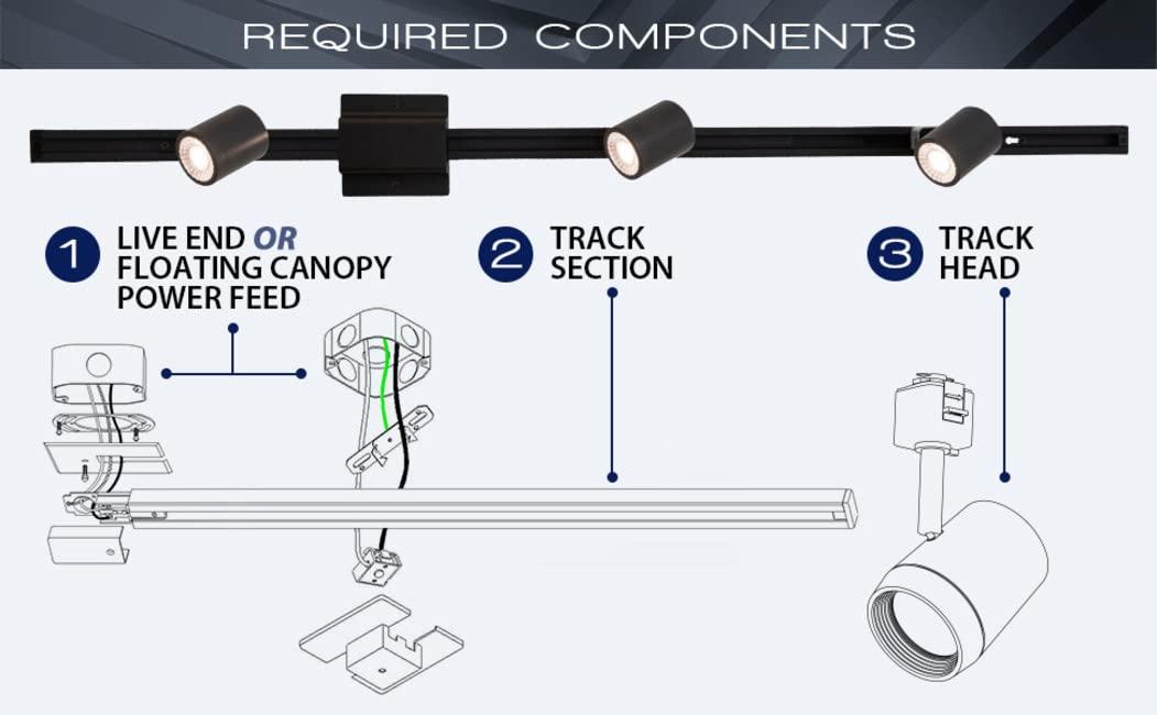 WAC Lighting WAC Lighting, HT-180 Low Voltage Track Head 50W in White for L Track