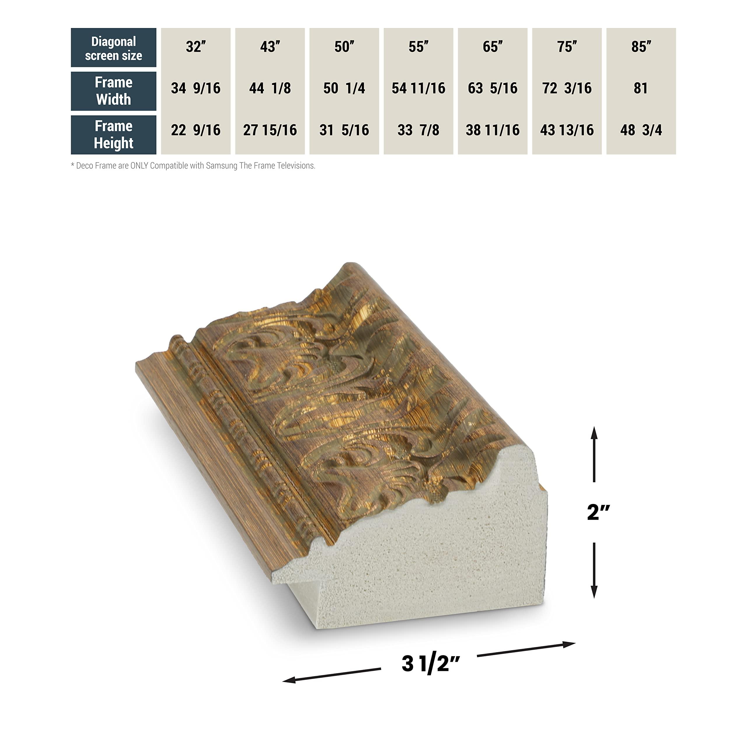 Frame My TV Frame My TV Deco TV Frames -Tuscan Copper Compatible ONLY with Samsung The Frame TV and Pro (Fits 2021-2025 Frame TV, 50")