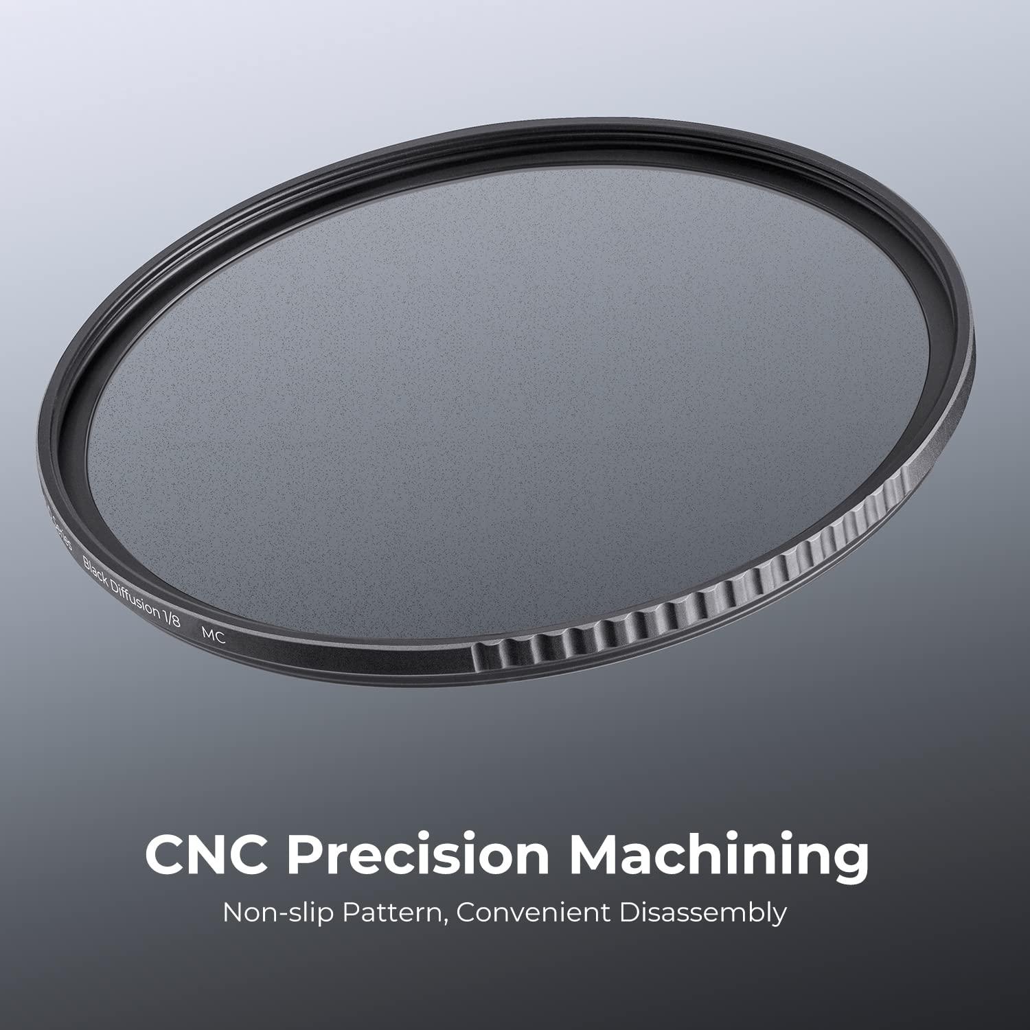 K&F Concept K&F Concept 77mm Black Diffusion 1/4 Filter Waterproof Mist Cinematic Effect Filter with 24 Multi-Layer Coatings for Video/Vlog/Portrait Photography (D-Series)