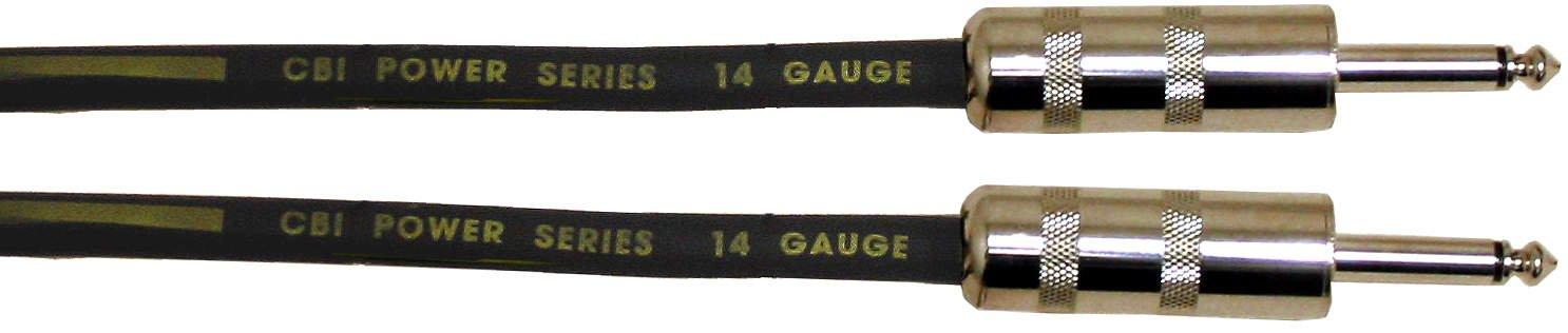 CBI CABLES CBI SC Heavy Duty 14 Gauge 1/4" to 1/4" Speaker Cable, 10 Feet