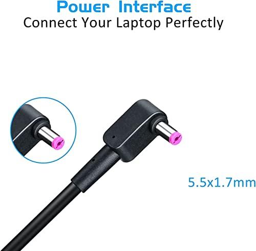 JHZL New 19V 7.1A 135W 5.51.7mm Laptop Adapter Compatible for Acer Aspire V17 Nitro VN7-792G-59CL PA-1131-16 T Power Suppliers with Power Cord