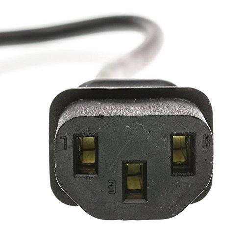 QUALCONNECT QUALCONNECT Computer/Monitor Power Cord, Black, NEMA 5-15P to C13, 18AWG, 10 Amp, 1.5 Foot