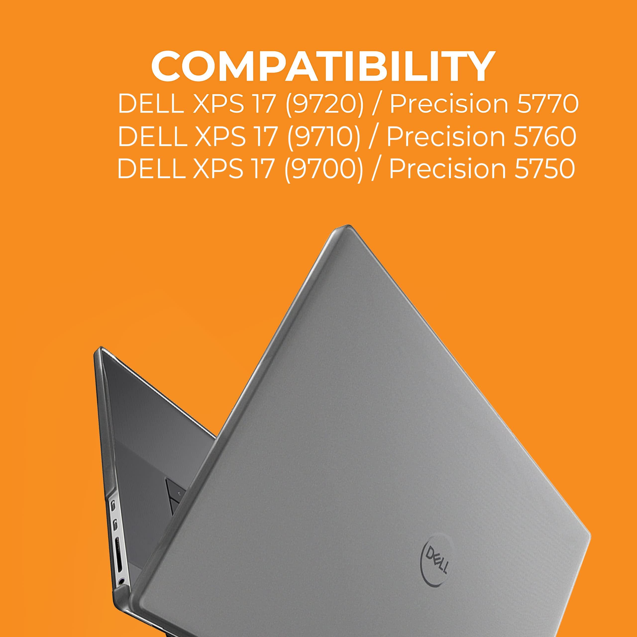 Gumdrop Cases Gumdrop ProTech Hard Shell Laptop Case Fits Dell XPS 17 9720 9710 9700 | Precision Series 5770 5760 5750 (Clamshell) - Slim and Lightweight Reliable Scratch-Proof Clear Protective Cover