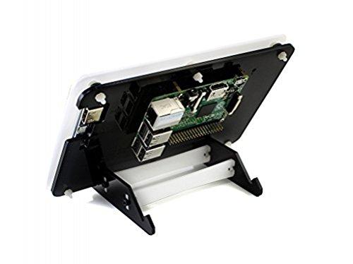 waveshare waveshare 7inch Capacitive Touch Screen LCD with Bicolor Case Compatible with Raspberry Pi 4B/3B+/3A+/2B/B+/A+/Zero/Zero W/WH/Zero 2W CM3+/4 1024×600 Resolution HDMI IPS Supports Windows