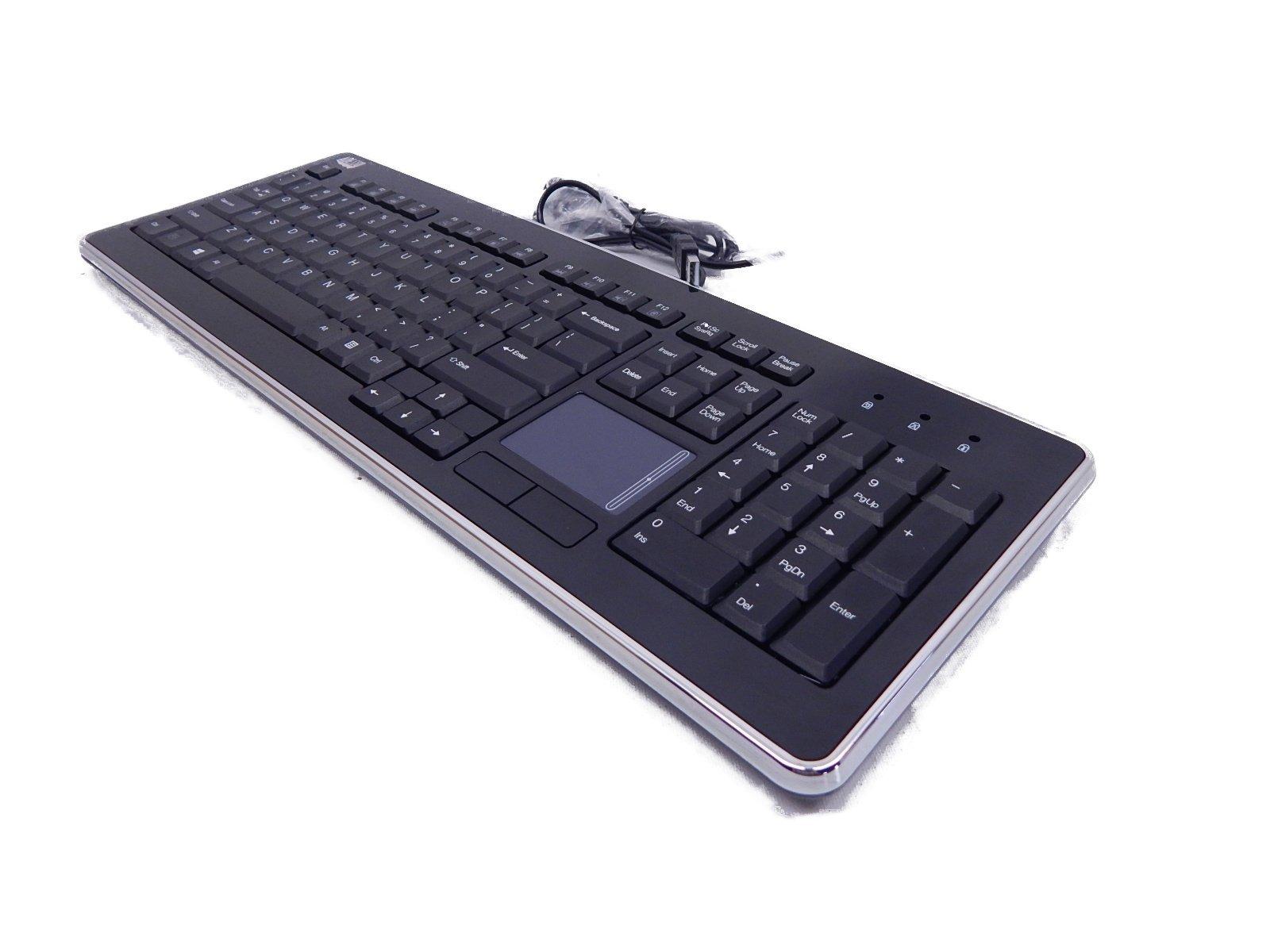 Adesso Adesso AKB-440UB SlimTouch Desktop Keyboard with Integrated Touchpad and Multimedia Hotkeys