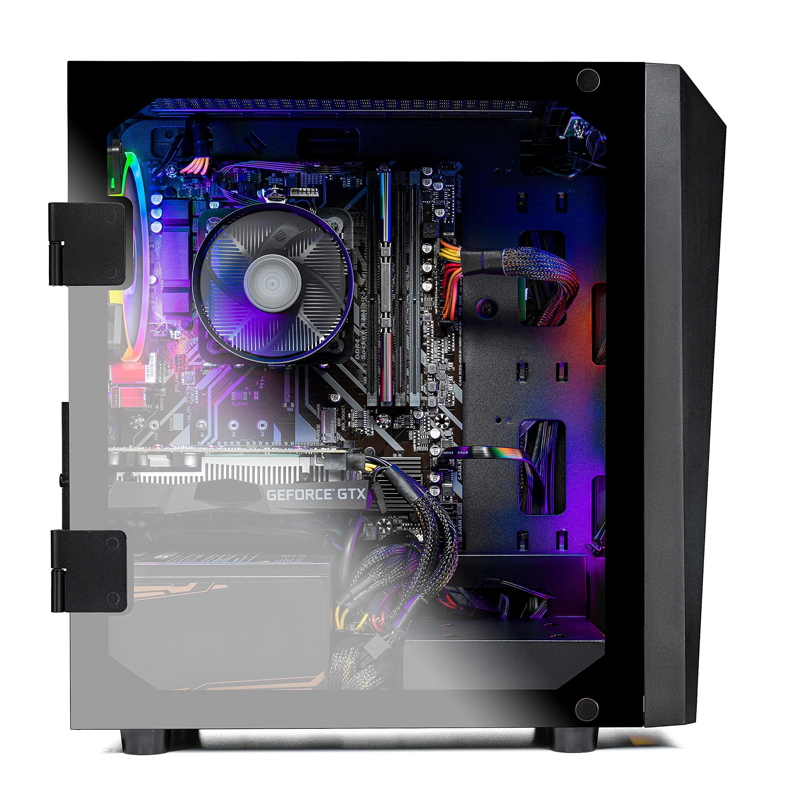 Skytech Gaming SkyTech Blaze II Gaming Computer PC Desktop - Ryzen 5 3600 6-Core 3.6GHz, GTX 1660 Super 6G, 500G SSD, 16GB DDR4 3200, RGB, AC WiFi, Windows 10 Home 64-bit