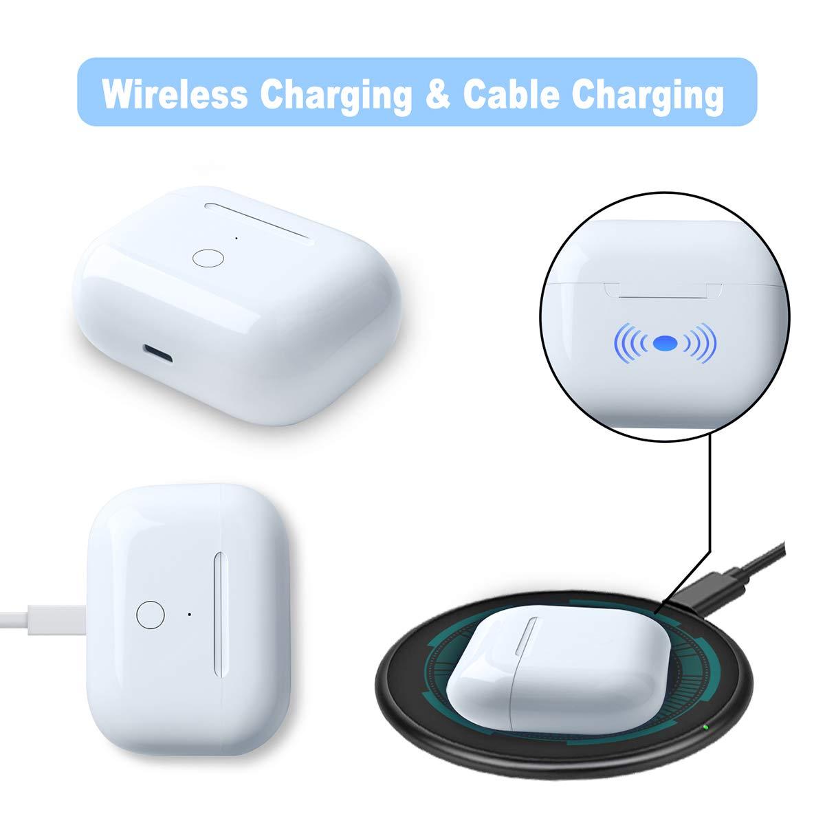 TBGHz Compatible with for Wireless AirPod Pro 1st & 2nd Generation Charging Case Replacement, Compatible with for AirPod Pro 1st & 2nd Charger Case with Bluetooth Pairing Sync Button