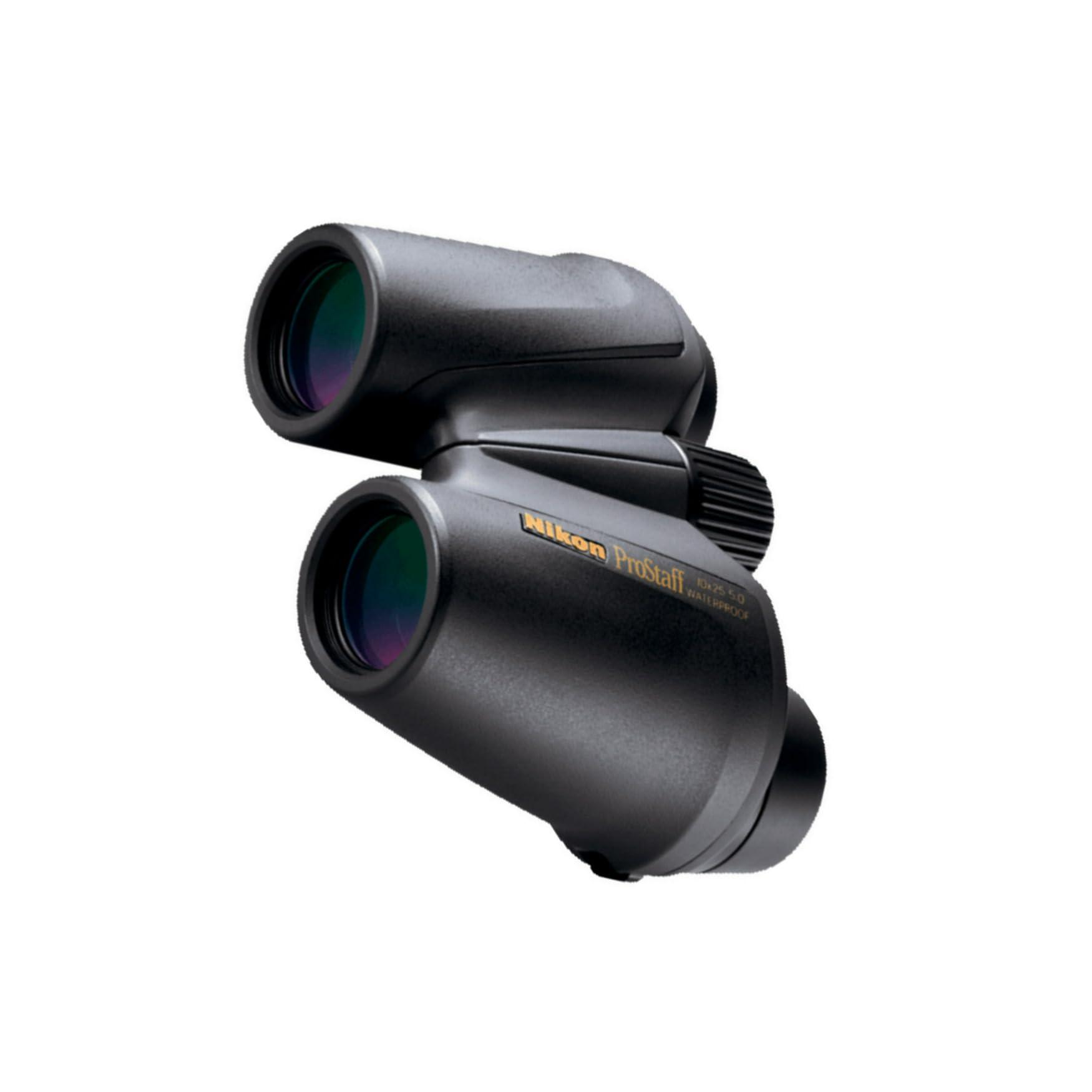 Nikon Nikon PROSTAFF 10X25 Compact Binocular ATB (All-Terrain Binocular) | Waterproof, Fogproof, Long Eye Relief, Rubber Armored Coating, Mutlilayer-coated lenses | Official Nikon USA Model