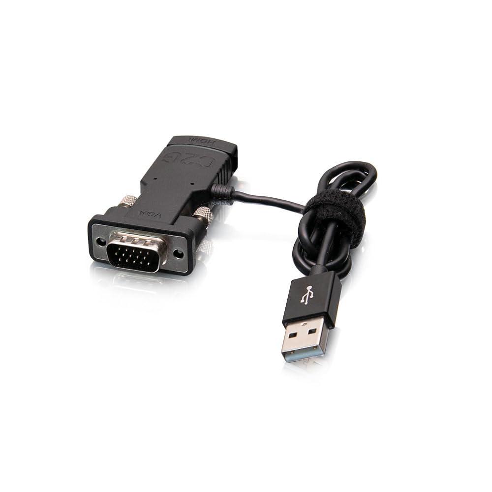 C2G C2G VGA to HDMI Adapter - HD-15 VGA - HDMI Digital Video - Black