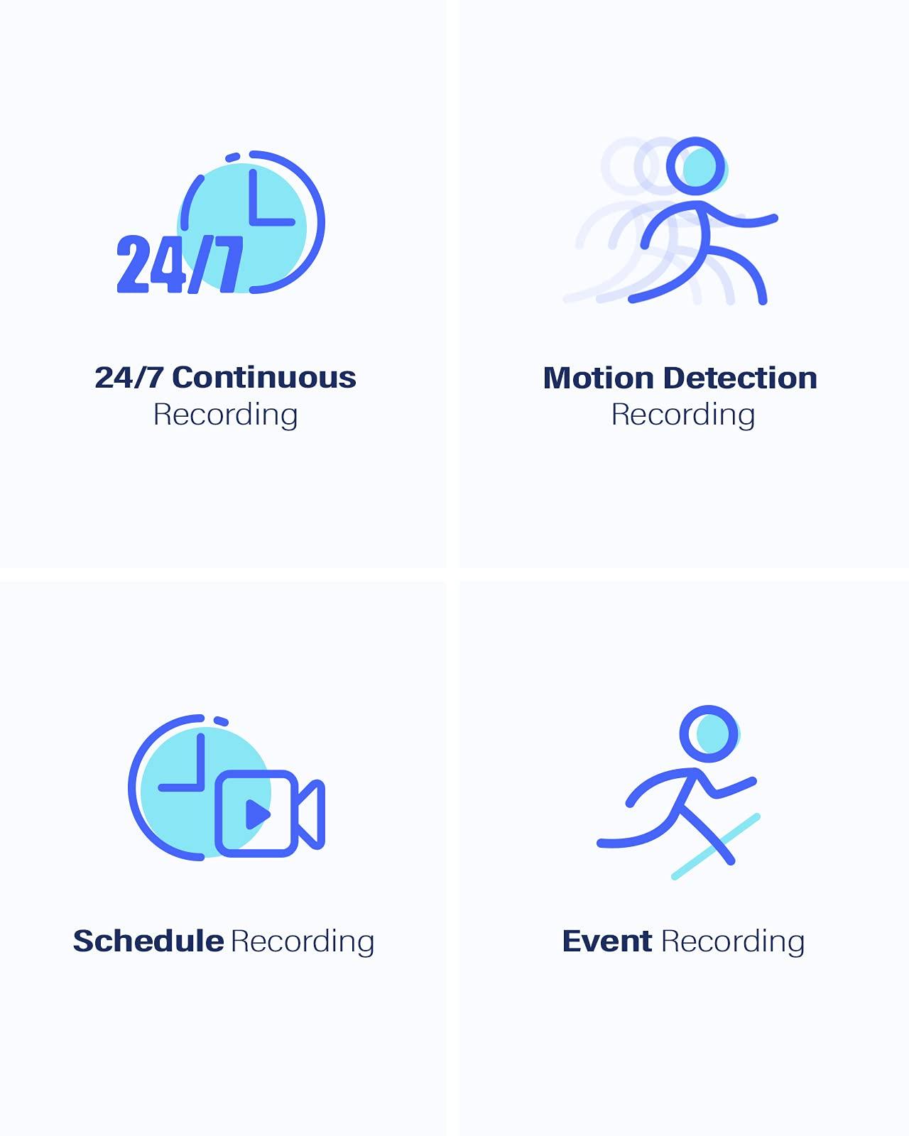 ANNKE ANNKE 16CH 4K Surveillance Digital Video Recorder, 8MP H.265+ Security DVR for Home& Business, Easy Live Viewing, Recording & Playback, Support TVI/AHD/CVI/CVBS/IPC Input, 8TB Hard Drive Included