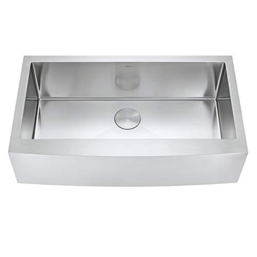 ZUHNE ZUHNE Stainless Steel Farmhouse Kitchen Sink (36-Inch Apron Front, 16-Gauge Single Bowl)