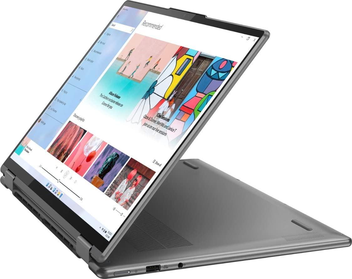 Lenovo Lenovo Yoga 7i 2-in-1 16" 2.5K Touch Premium Laptop | Intel Core i5-1240P | Backlit Keyboard | Fingerprint | Windows 11 | Gray| 8GB RAM | 256GB SSD (Renewed)