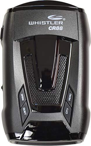 Whistler Whistler CR88 High Performance Laser Radar Detector: 360 Degree Protection and Bilingual Voice Alerts,Black