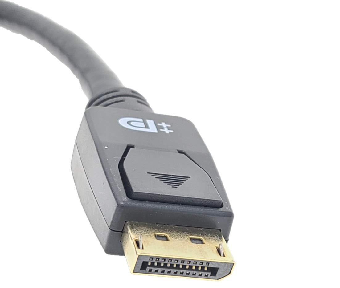 MICRO CONNECTORS Micro Connectors 10 Feet VESA Certified DisplayPort 1.4 Cable with Latch (M05-14DPV-10)