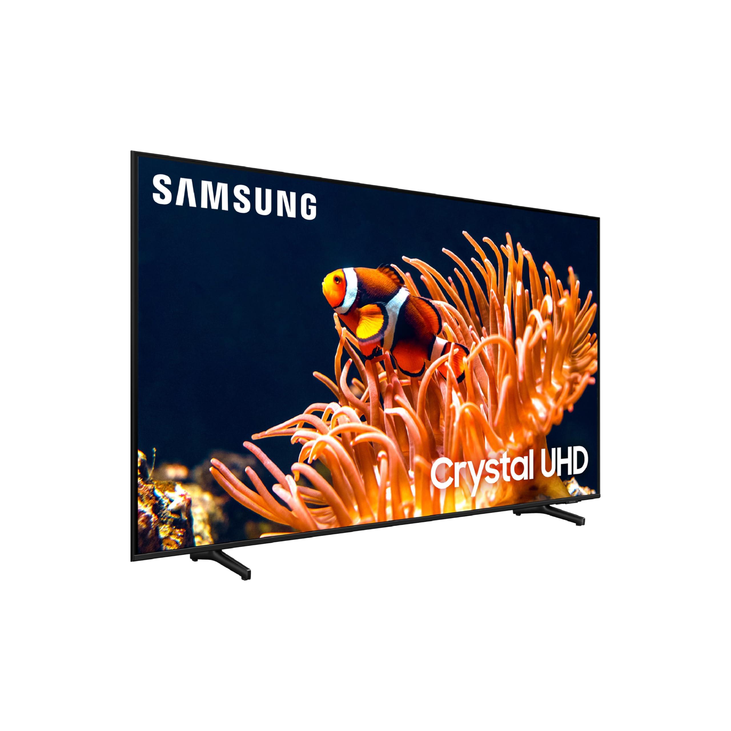 Samsung SAMSUNG 75-Inch Class 4K Crystal UHD DU8000 Series HDR Smart TV w/Object Tracking Sound Lite, Motion Xcelerator, Ultra Slim Design, Gaming Hub, Alexa Built-in (UN75DU8000, 2024 Model)