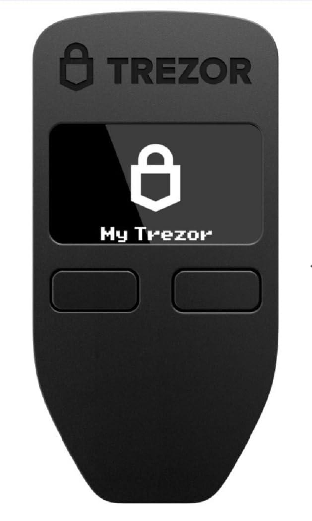 Trezor Trezor Model One - The Original Cryptocurrency Hardware Wallet, Bitcoin Security, Store & Manage 1000\'s of Coins&Tokens, Easy-to-Use Interface, Quick & Simple Setup (Black)