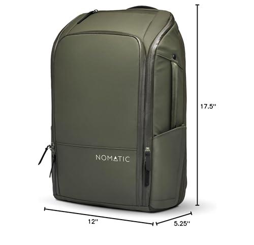 NOMATIC NOMATIC 14L Backpack- Carry On Backpack and Water Resistant Laptop Bag - Carry On or Business Backpack for Men and Women (Olive)