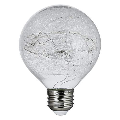 Feit Electric Feit Electric FY/G25/RGB/CR/LED 1W Decorative Fairy RGB Crackle Glass Magical Glow G25 LED Light Bulb, 4.9\" H x 3.1\" D, Multi-Color