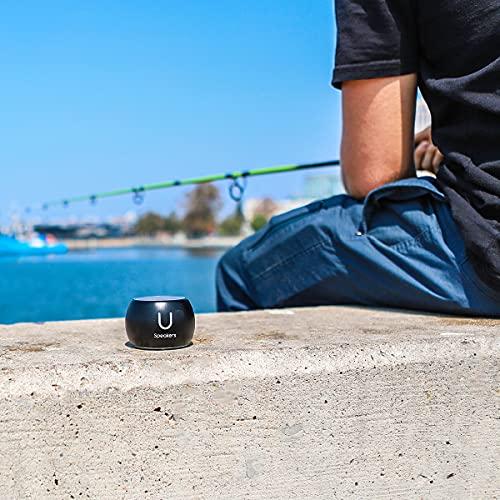 Fashionit Fashionit U Boost Speaker | Stylish Portable Wireless Bluetooth 5.0 with Built-in Subwoofer and Mic | Perfect Mini Speaker for Home, Parties, Travel! Small Device, Rich Sound | Black