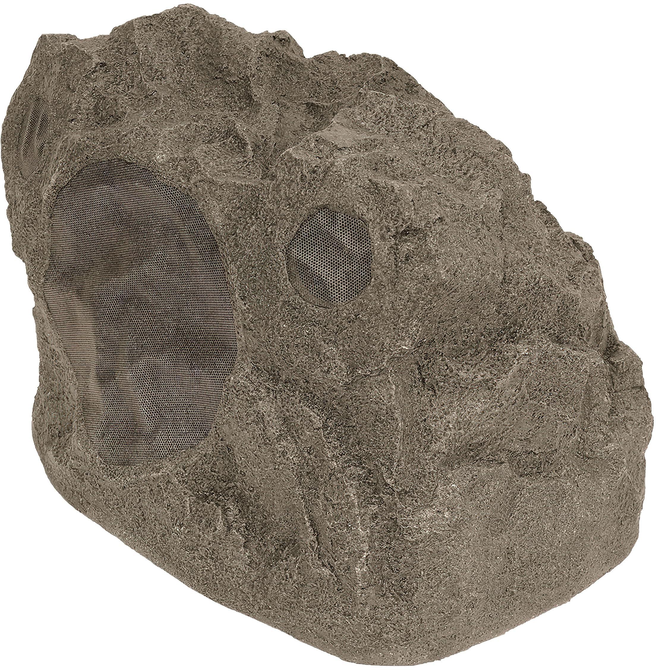 Proficient Audio Proficient Audio PAS-RS8SI-SB Model RS8Si DVC/SST Outdoor Rock Speaker, Shale Brown; 8" Injection-Molded TCC Filled Polypropylene Cone; Low Diffraction Aluminum Grilles; Dual Voice Coil Woofer