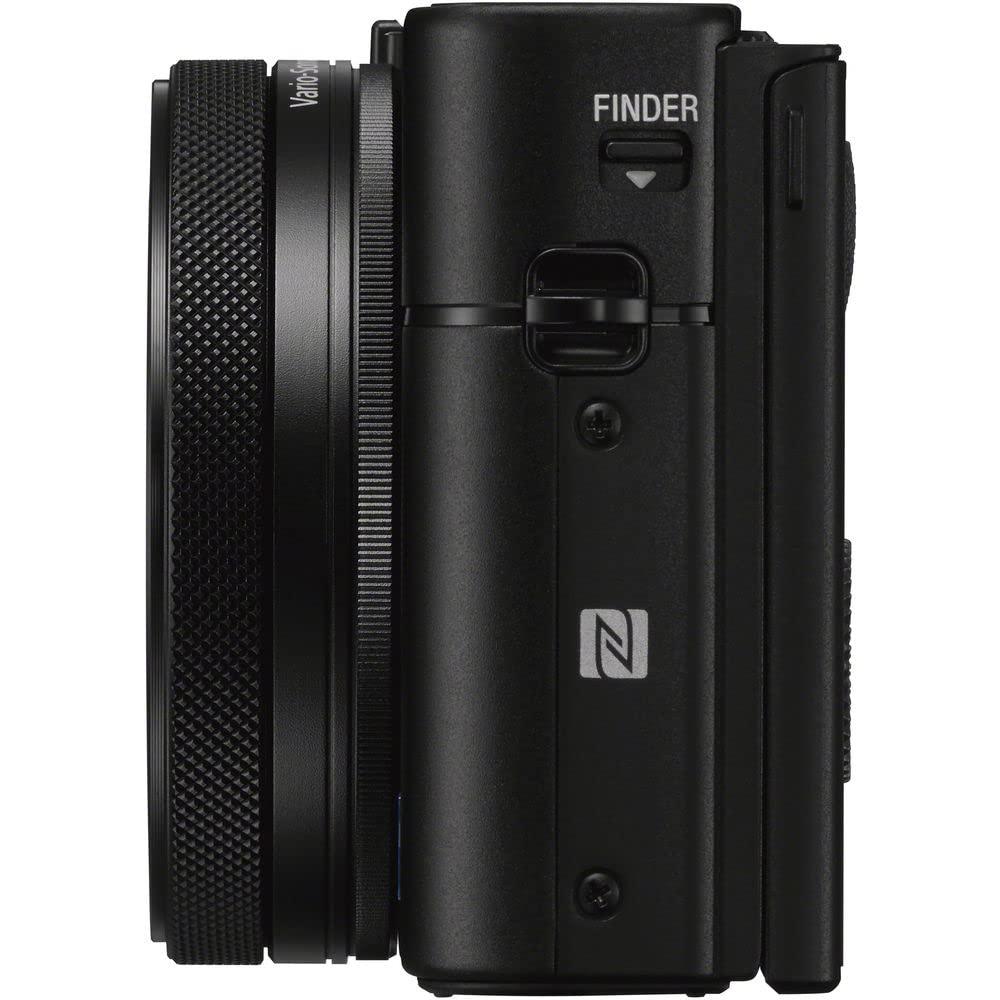 Sony Sony Cyber-Shot DSC-RX100 VA Digital Camera (DSC-RX100M5A/B) + Case + 64GB Card + NP-BX1 Battery + Card Reader + Corel Photo Software + Charger + Flex Tripod + Memory Wallet + More (Renewed)