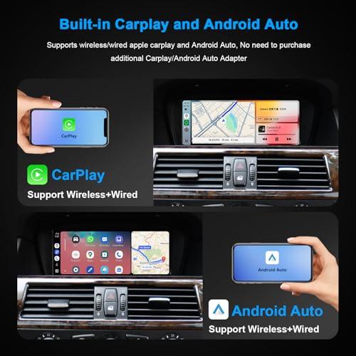 PEMP PEMP 8.8" Linux Screen for BMW E60 E90 CCC Wired and Wireless CarPlay Retrofit Android Auto Display Mirror Link Car Radio Bluetooth Video Player Head Unit (2005-2010)