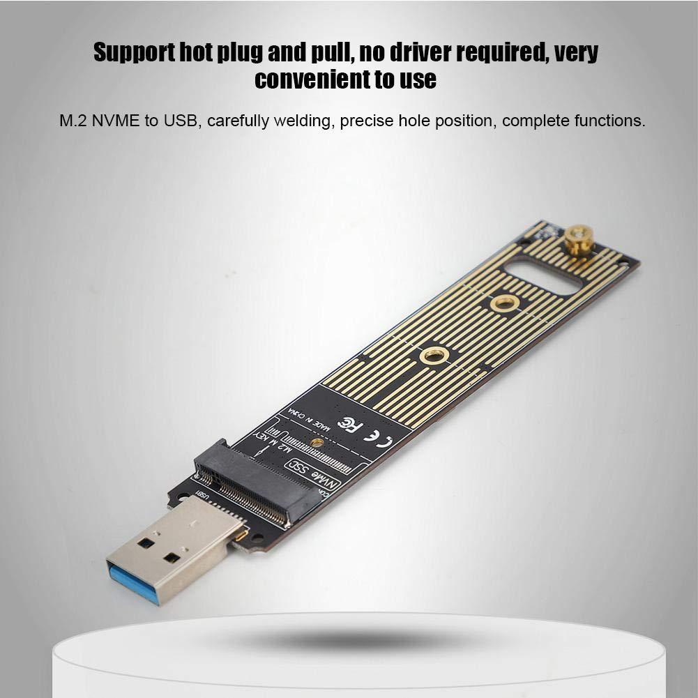 Mxtech SSD to USB Adapter, SSD Adapter NVMe to USB Adapter M.2 NVME to USB, SSD Adapter Card Chip for Samsung