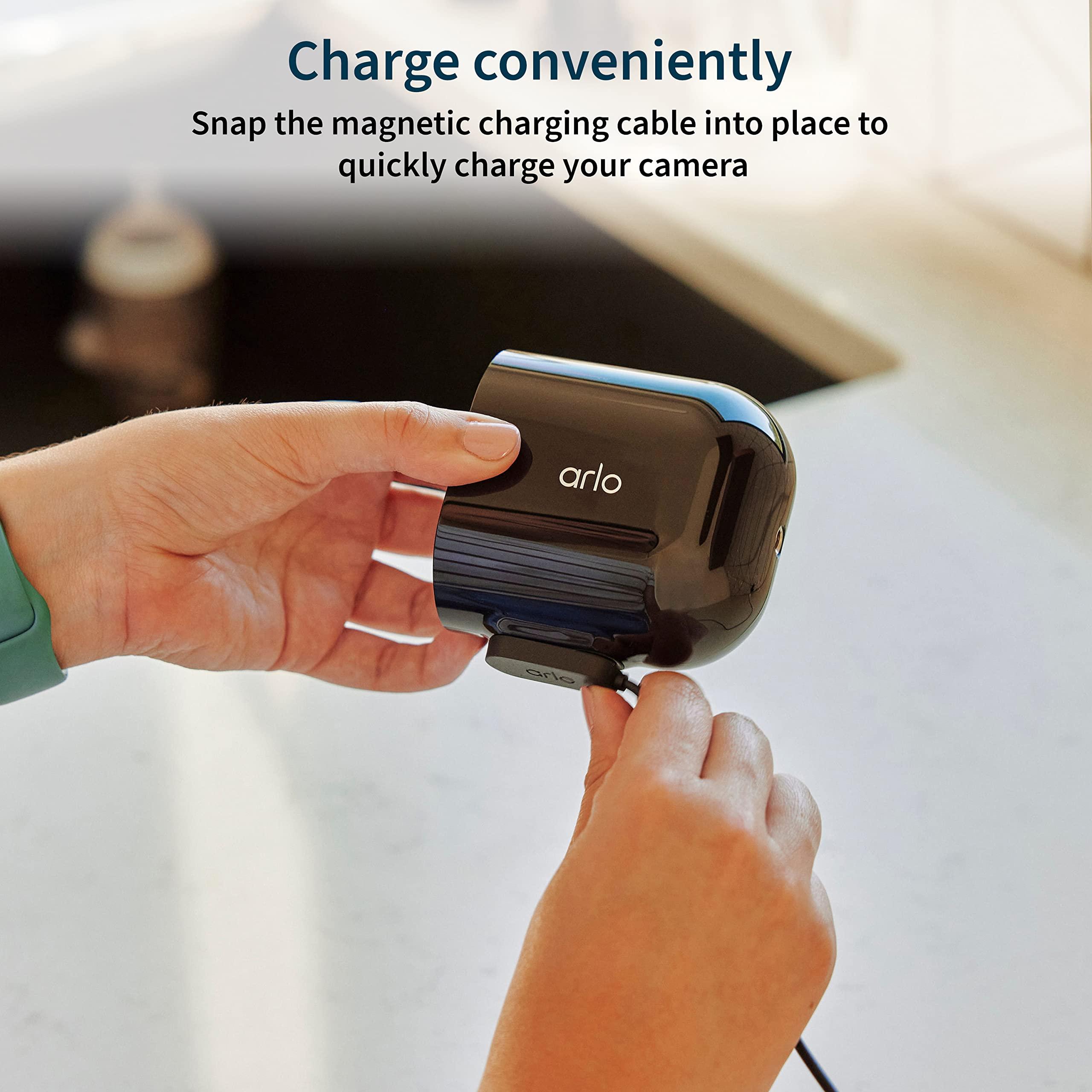 Arlo Arlo Pro 5S 2K Spotlight Camera - Wireless Home Security Camera with Spotlight, Color Night Vision, Dual-Band Wi-Fi & 2-Way Audio - Black, 1 Pack, VMC4060B