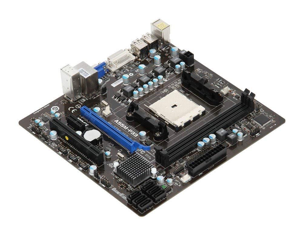 MSI MSI A55M-P33 FM1 AMD A55 Micro ATX AMD Motherboard (Renewed)