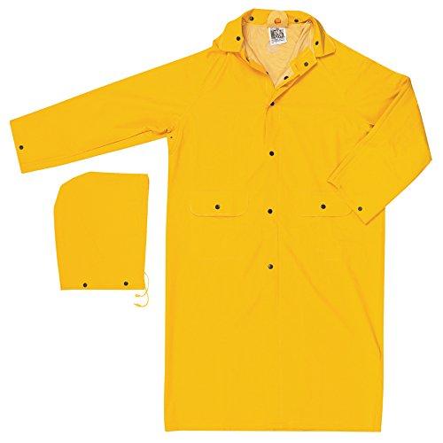 MCR Safety MCR Safety 200CL Classic PVC-Coated Raincoat, Large, Yellow, one Size