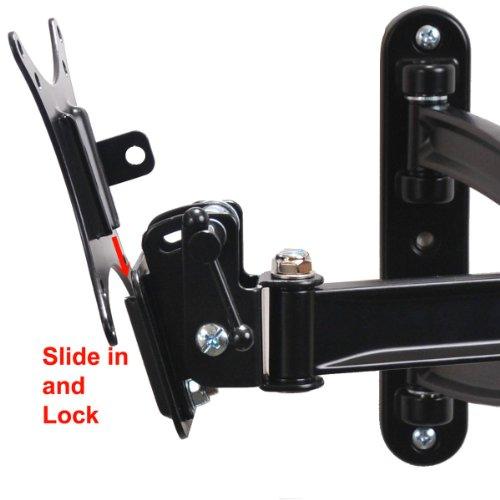 VideoSecu VideoSecu TV Wall Mount Articulating Arm Tilt Swivel Bracket for Most 19-39" TV Monitor Display VESA 100X100 75X75 up to 33LBS ML15B A28