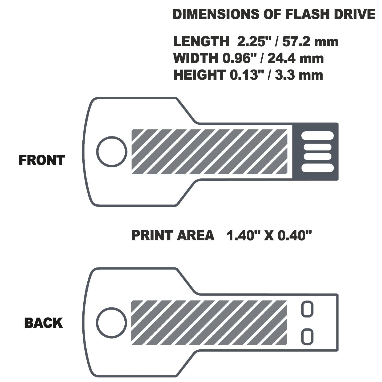 TATMOHIK Custom USB Flash Drive 16GB 200 Pack Customized USB Thumb Drive, Customizable USB Drive Logo Print Key Shape, Branding with TATMOHIK Personalized USB Stick, 200pcs Multiple Colors