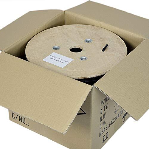 VIVO VIVO Black 500ft Bulk Cat6, Full Copper Ethernet Cable, 23 AWG, Cat-6 Wire, Waterproof, Outdoor, Direct Burial CABLE-V014