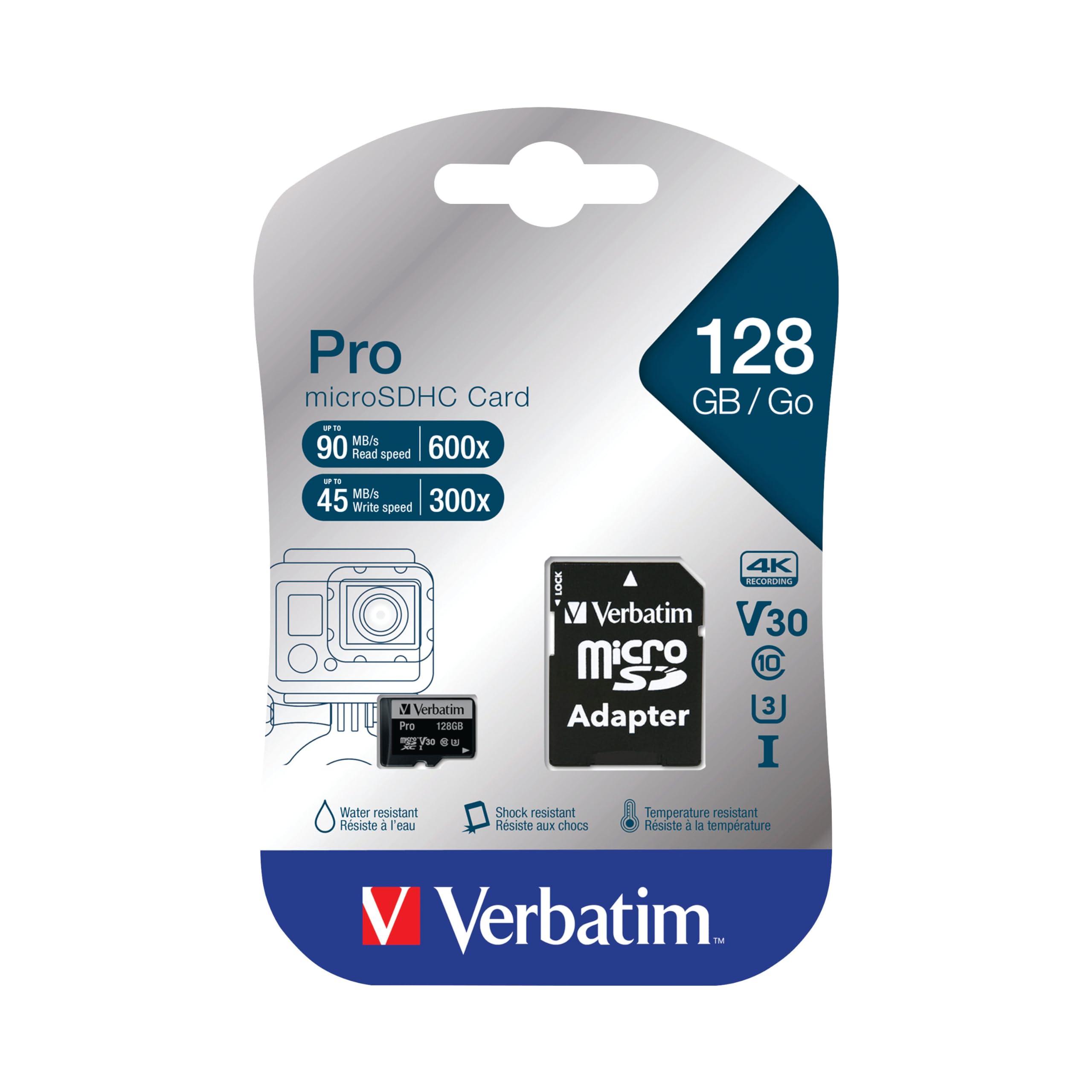 Verbatim Verbatim Micro SDXC Card PRO UHS-3 128GB Class 10