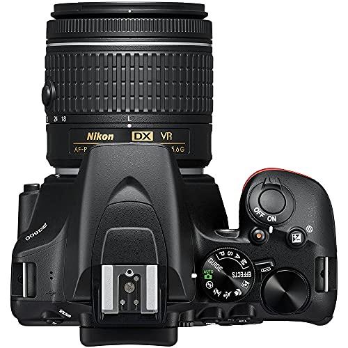 Nikon Nikon D3500 DSLR Camera with 18-55mm Lens (1590) + 64GB Card + 2 x EN-EL14a Battery + Corel Photo Software + Case + 3 Piece Filter Kit + Telephoto Lens + Color Filter Kit + More (Renewed)