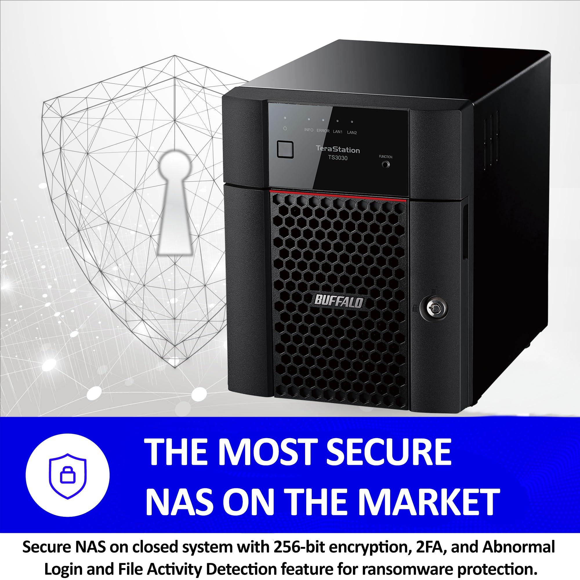 BUFFALO BUFFALO TeraStation 3430DN 4-Bay 8TB (2x4TB) Desktop Small-Med Business NAS w/Hard Drives Included