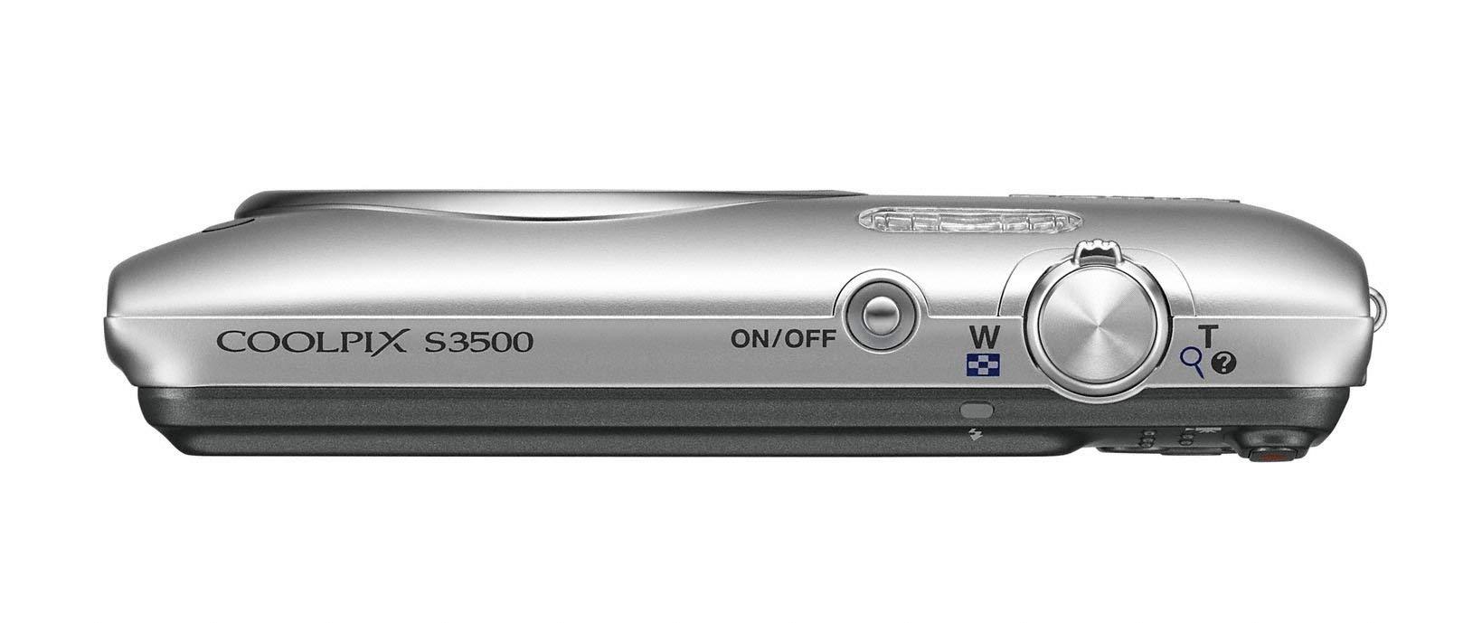 Nikon Nikon COOLPIX S3500 20.1 MP Digital Camera with 7X Zoom (Silver) (Old Model) (Renewed)