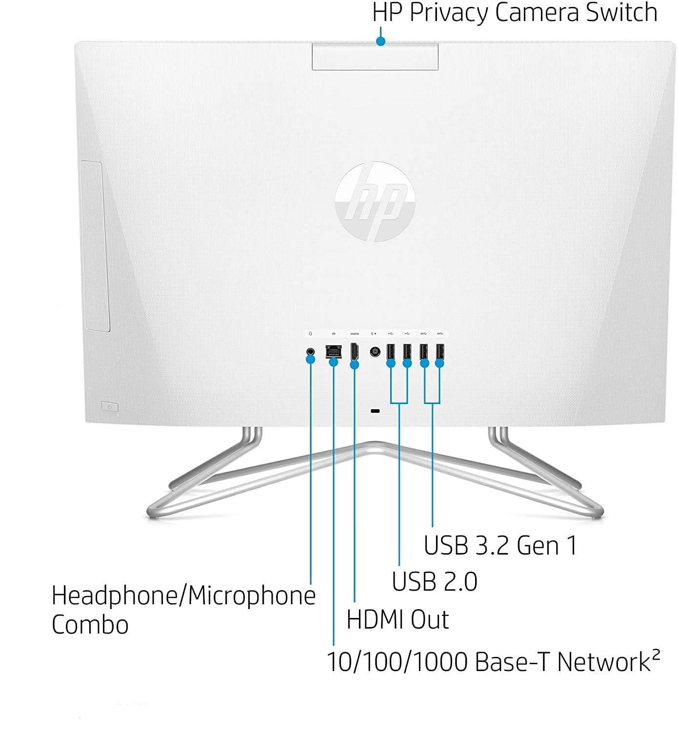 HP HP 22-DD0224 21.5" FHD All-in-One Desktop Anti-Glare Intel Celeron J4025 2.0 GHz up to 2.9 GHz 4 GB DDR4 MHz RAM 128 GB SSD Intel UHD Graphics 600 Windows 11 Home
