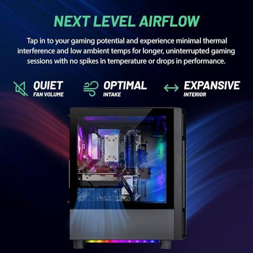 Skytech Gaming Skytech Shadow Gaming PC, Intel i5 13400F 2.5 GHz (4.6GHz Turbo Boost), Intel ARC A750 8GB GDDR6, 1TB SSD, 16GB DDR5 RAM 5200, 650W Gold PSU, Wi-Fi, Win 11 Home