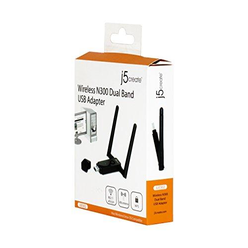 j5create j5create Wireless N300 Dual Band USB Adapter JUE302