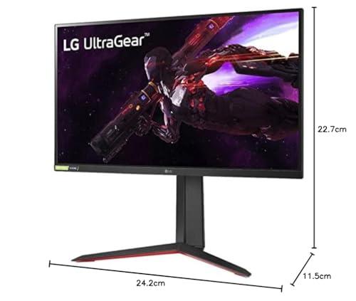 LG LG 27GP850-B Ultragear Gaming Monitor 27 inch QHD (2560 x 1440) Nano IPS Display 1ms Response Time 165Hz Refresh Rate NVIDIA G-SYNC Compatible AMD FreeSync Premium Tilt/Height/Pivot Adjustable Stand
