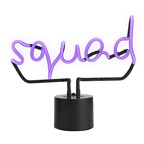 Amped & Co Amped & Co Squad Neon Desk Light, Real Neon, Purple, Large 11x12.2, Home Decor Neon Signs For Unique Rooms