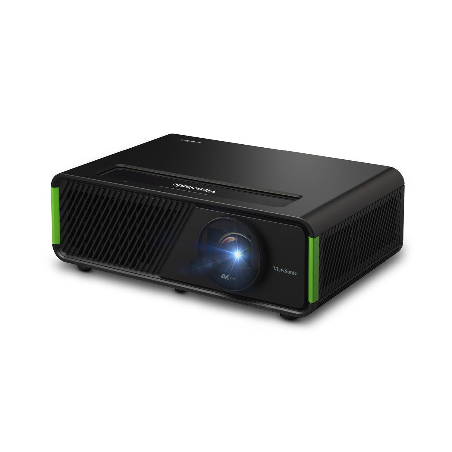 ViewSonic ViewSonic X1-4KPro 4K UHD LED Projector Designed for Xbox with Built-in Google TV and Netflix, 2500 ANSI Lumens, H/V Keystone, 4 Corner Adjustment, 1.3x Optical Zoom for Smart Home Theater