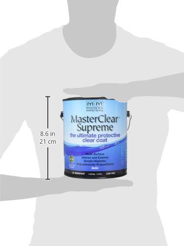 Modern Masters 1 gal Modern Masters MCS902 Clear MasterClear Supreme Protective Clear Coat, Satin