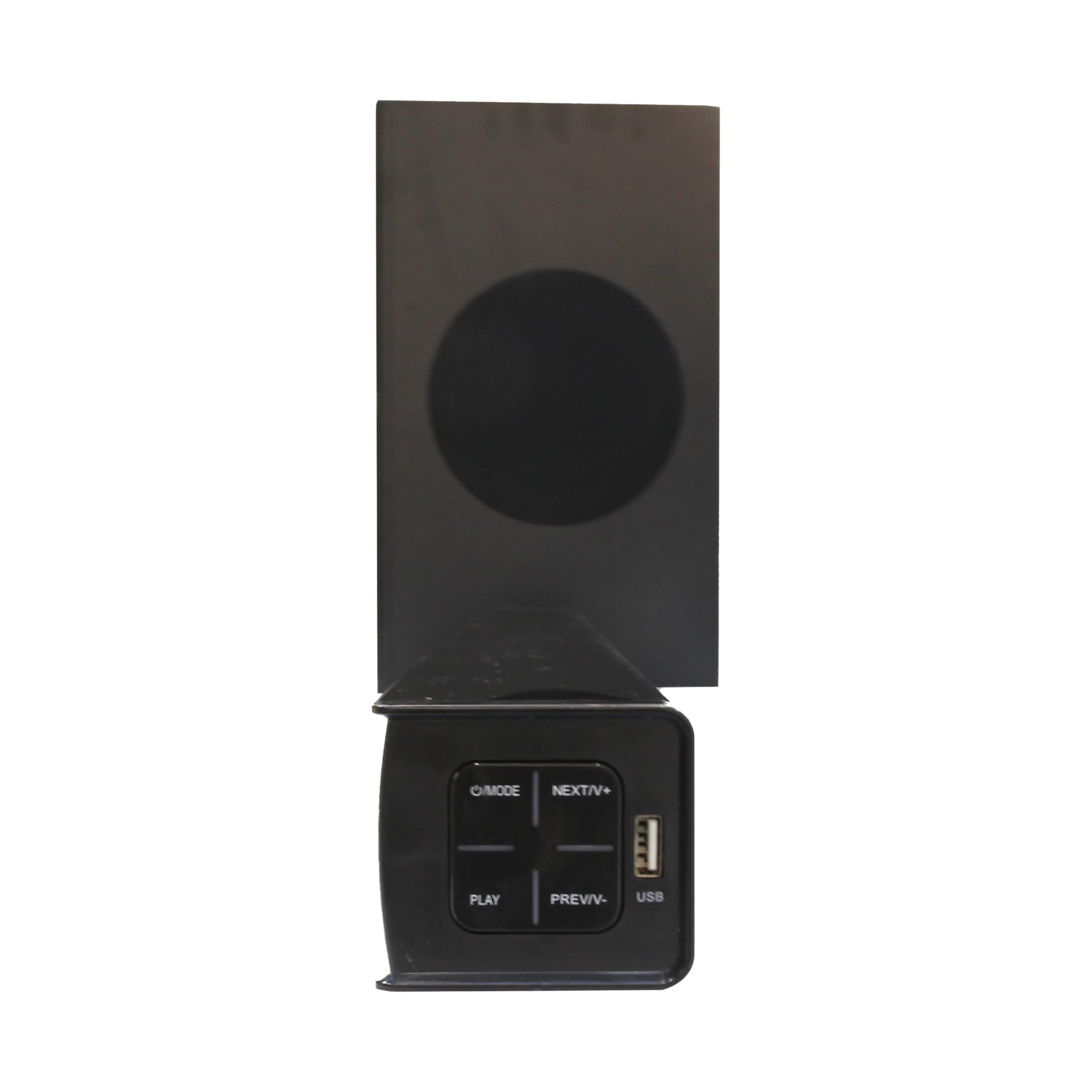 Supersonic Supersonic SC-1422SBW 35-inch Optical Bluetooth Soundbar and Subwoofer HDMI ARC, USB, LED Display, Remote for Monitor Speaker Home Theater Surround System PC Gaming (35-inch)