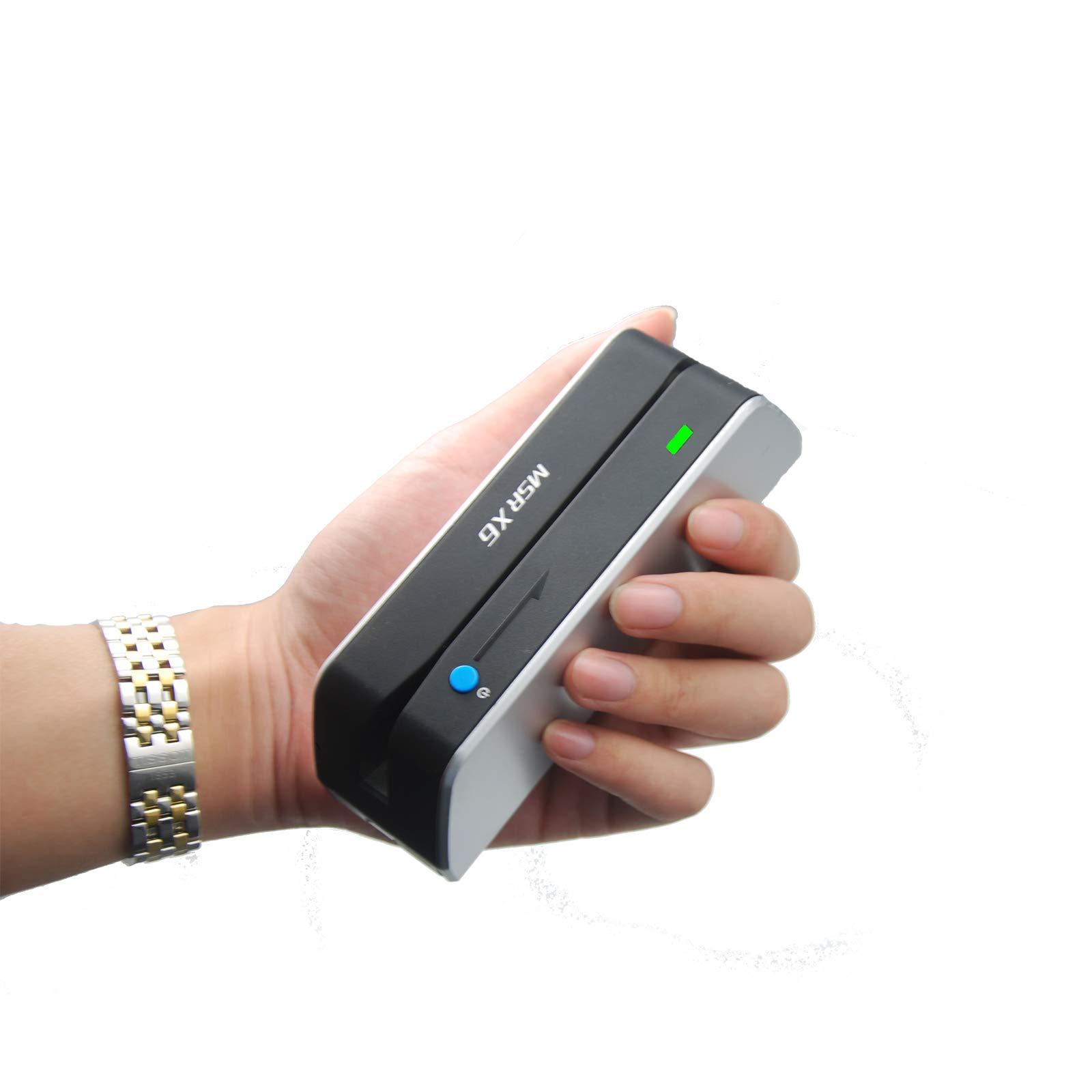 MSR X6 MSR X6 Bluetooth VIP Card Swiper Reader Writer Encoder Hico 3 Tracks USB and Bluetooth
