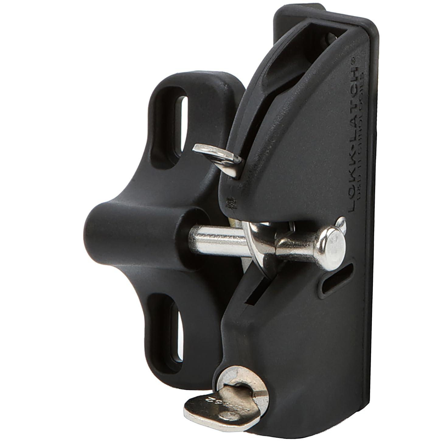 National Hardware National Hardware N346-201 V6201 LokkLatch in Black, 4-9/16\"
