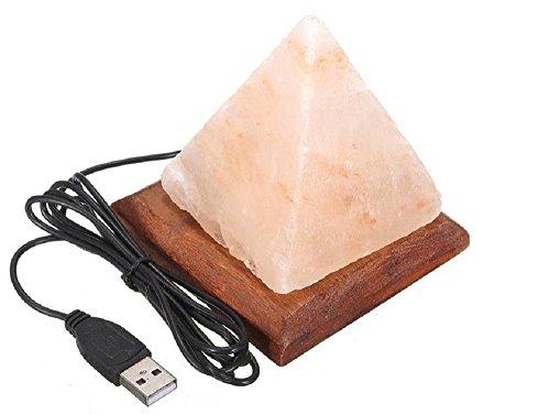 weget weget Himalayan Salt lamp Pyramid USB Multi-Colour Desk lamp