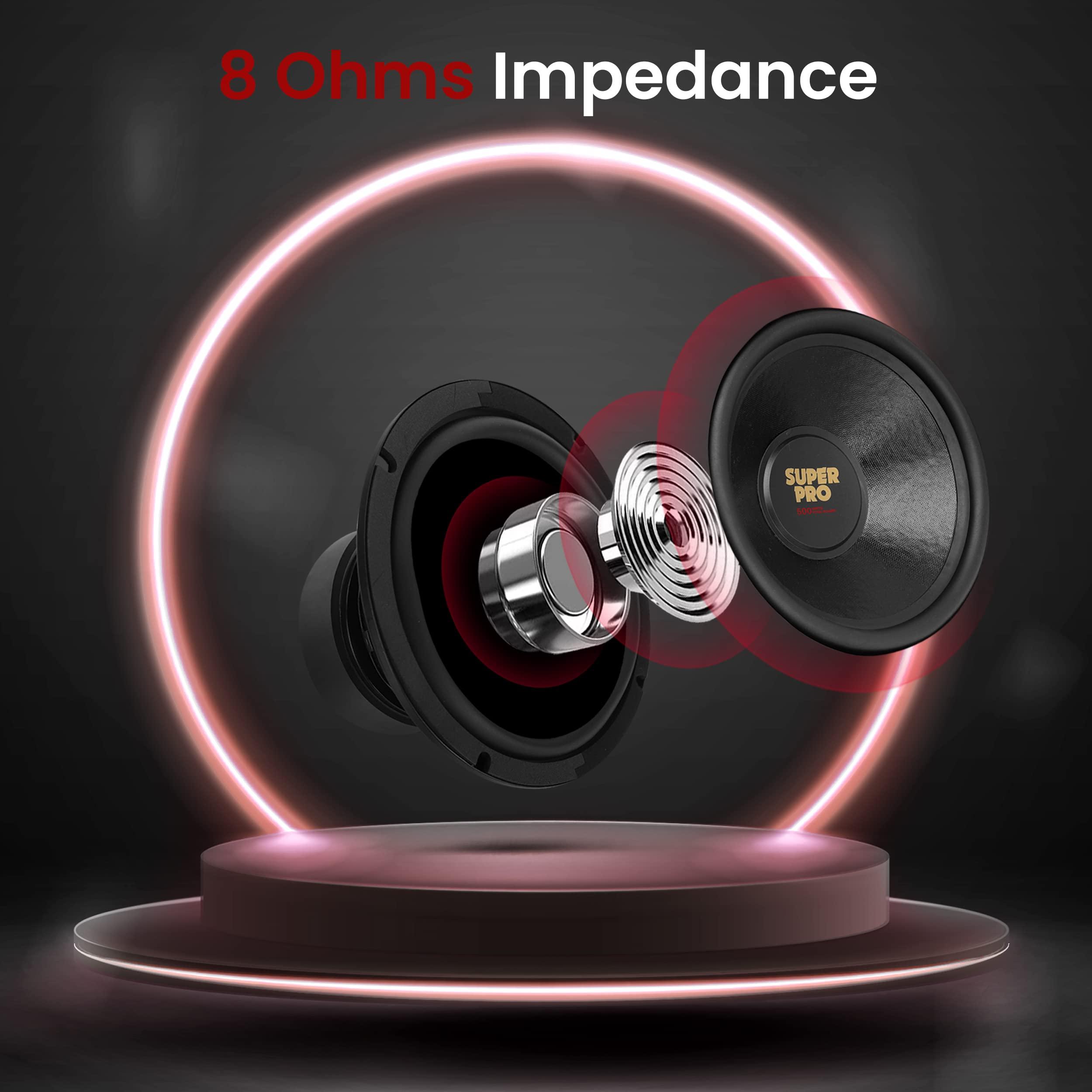 Pyramid Pyramid 10 Inch Car Subwoofer Speaker - 500 Watt High Powered Car Audio Sound Component Speaker System w/ 2 Inch High-Temperature Kapton Voice Coil, 85.6 dB, 8 Ohm, 60 oz Magnet - Pyramid PW1048USX